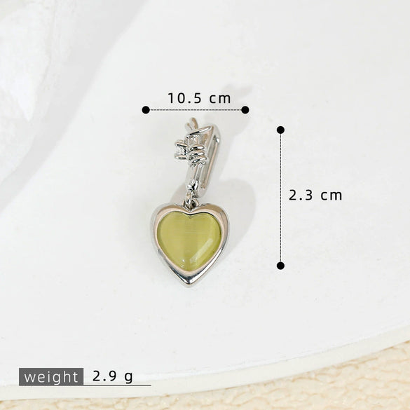 Pendant Accessories Copper Heart Shape Electroplating Cartoon Style