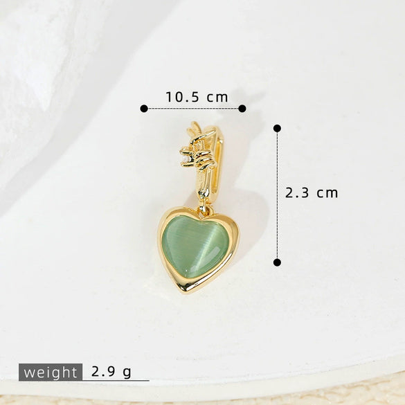 Pendant Accessories Copper Heart Shape Electroplating Cartoon Style