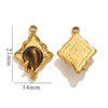 Pendant Accessories Natural Stone Titanium Steel Plated 18K True Gold Electroplating Stainless Steel Niche Style