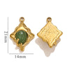 Pendant Accessories Natural Stone Titanium Steel Plated 18K True Gold Electroplating Stainless Steel Niche Style