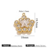 Pendant Accessories Stainless Steel Fivepointed Star And Four Leaf Clover Electroplated Imitation Shell