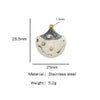 Pendant Accessories Stainless Steel Oildropped Shell Ocean Series