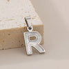 Pendant Accessories Women's Fresh And Sweet Stainless Steel With White Shell And English Letters
