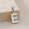 Pendant Accessories Women's Fresh And Sweet Stainless Steel With White Shell And English Letters