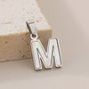 Pendant Accessories Women's Fresh And Sweet Stainless Steel With White Shell And English Letters