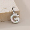 Pendant Accessories Women's Fresh And Sweet Stainless Steel With White Shell And English Letters