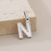 Pendant Accessories Women's Fresh And Sweet Stainless Steel With White Shell And English Letters