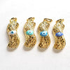 Pendant Accessory Copper Oil Drop Eye Peanutshaped Retro Electroplating