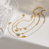 Pendant Bracelet Stainless Steel Electroplated Fruit Geometric Style For Women