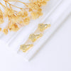 Pendant Buckle Head Diy Accessories Copper Plum Blossom Micro Inlay Zircon Diamond Electroplated Allmatch Geometric Style