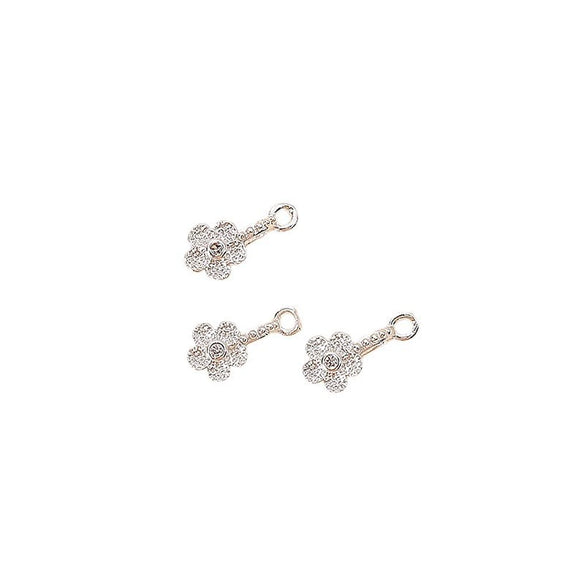 Pendant Buckle Head Diy Accessories Copper Plum Blossom Micro Inlay Zircon Diamond Electroplated Allmatch Geometric Style