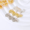 Pendant Buckle Head Diy Accessories Copper Plum Blossom Micro Inlay Zircon Diamond Electroplated Allmatch Geometric Style
