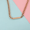 Pendant Chain Hip Hop Cold Style Niche Ushape Cuban Chain Stainless Steel Titanium Steel Electroplating