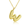 Pendant Clavicle Chain Copper Electroplating Letter Pattern