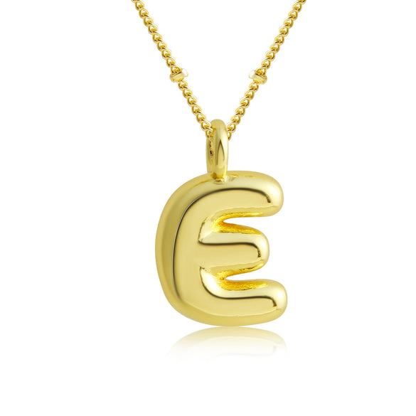 Pendant Clavicle Chain Copper Electroplating Letter Pattern