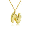 Pendant Clavicle Chain Copper Electroplating Letter Pattern
