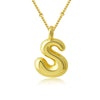 Pendant Clavicle Chain Copper Electroplating Letter Pattern