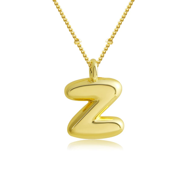Pendant Clavicle Chain Copper Electroplating Letter Pattern