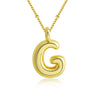Pendant Clavicle Chain Copper Electroplating Letter Pattern