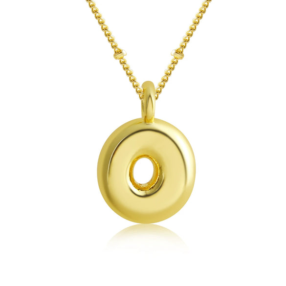 Pendant Clavicle Chain Copper Electroplating Letter Pattern