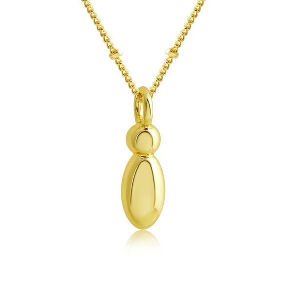 Pendant Clavicle Chain Copper Electroplating Letter Pattern