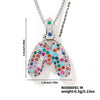 Pendant Clavicle Chain Copper Inlaid Zircon Hip Hop Style With Letter Pattern Electroplated
