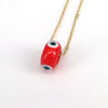 Pendant Clavicle Chain Copper Mixed Gem Inlay Geometric Hiphop Style Electroplating Unisex