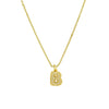 Pendant Clavicle Chain Necklace Brass Electroplated With Letters Numbers Text Pattern