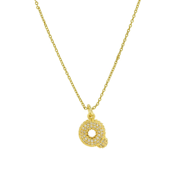 Pendant Clavicle Chain Necklace Brass Electroplated With Letters Numbers Text Pattern