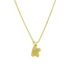 Pendant Clavicle Chain Necklace Brass Electroplated With Letters Numbers Text Pattern