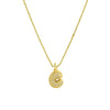 Pendant Clavicle Chain Necklace Brass Electroplated With Letters Numbers Text Pattern