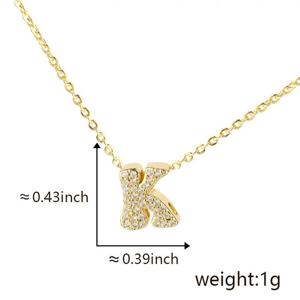 Pendant Copper Electroplated Inlaid Zircon Hiphop Style With Letters Numbers Text