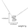 Pendant Copper Electroplated Inlaid Zircon Hiphop Style With Letters Numbers Text