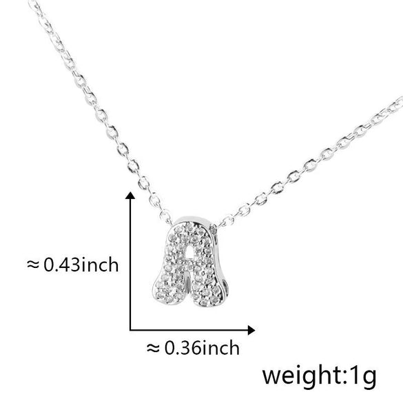 Pendant Copper Electroplated Inlaid Zircon Hiphop Style With Letters Numbers Text