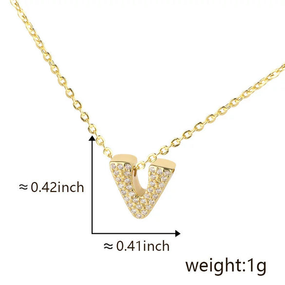 Pendant Copper Electroplated Inlaid Zircon Hiphop Style With Letters Numbers Text