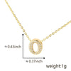 Pendant Copper Electroplated Inlaid Zircon Hiphop Style With Letters Numbers Text