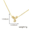 Pendant Copper Electroplated Inlaid Zircon Hiphop Style With Letters Numbers Text