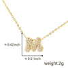 Pendant Copper Electroplated Inlaid Zircon Hiphop Style With Letters Numbers Text