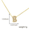 Pendant Copper Electroplated Inlaid Zircon Hiphop Style With Letters Numbers Text