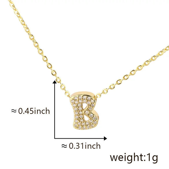 Pendant Copper Electroplated Inlaid Zircon Hiphop Style With Letters Numbers Text