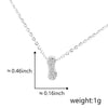 Pendant Copper Electroplated Inlaid Zircon Hiphop Style With Letters Numbers Text