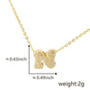 Pendant Copper Electroplated Inlaid Zircon Hiphop Style With Letters Numbers Text