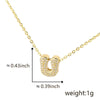 Pendant Copper Electroplated Inlaid Zircon Hiphop Style With Letters Numbers Text