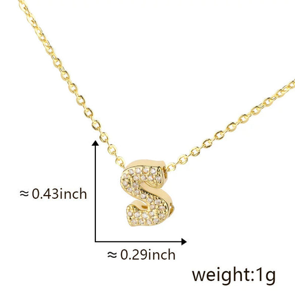 Pendant Copper Electroplated Inlaid Zircon Hiphop Style With Letters Numbers Text