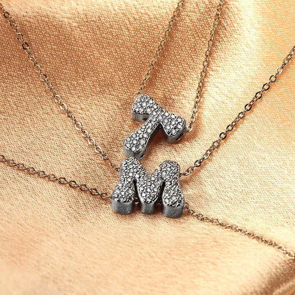 Pendant Copper Electroplated Inlaid Zircon Hiphop Style With Letters Numbers Text
