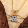 Pendant Copper Electroplated Inlaid Zircon Hiphop Style With Letters Numbers Text