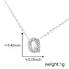 Pendant Copper Electroplated Inlaid Zircon Hiphop Style With Letters Numbers Text