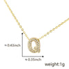 Pendant Copper Electroplated Inlaid Zircon Hiphop Style With Letters Numbers Text