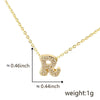 Pendant Copper Electroplated Inlaid Zircon Hiphop Style With Letters Numbers Text