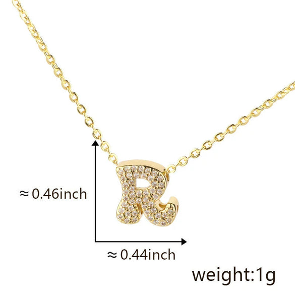 Pendant Copper Electroplated Inlaid Zircon Hiphop Style With Letters Numbers Text